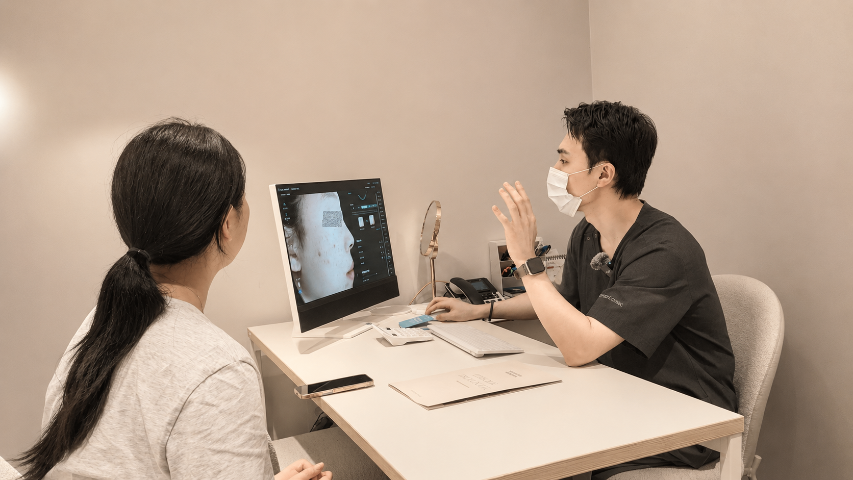 시술 전 표정 근육 분석