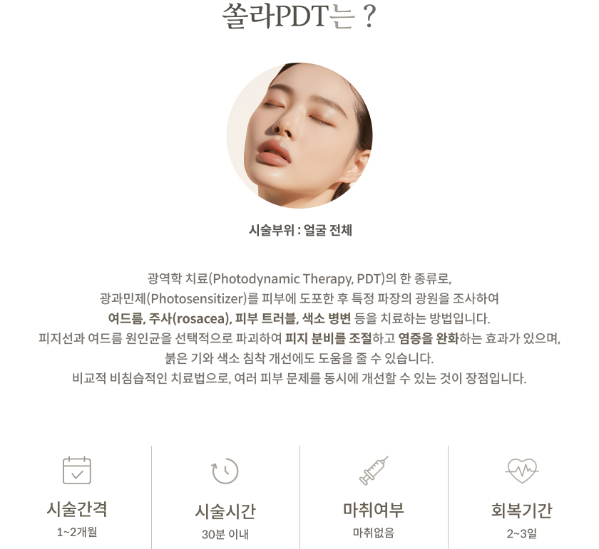 쏠라PDT 안내 2
