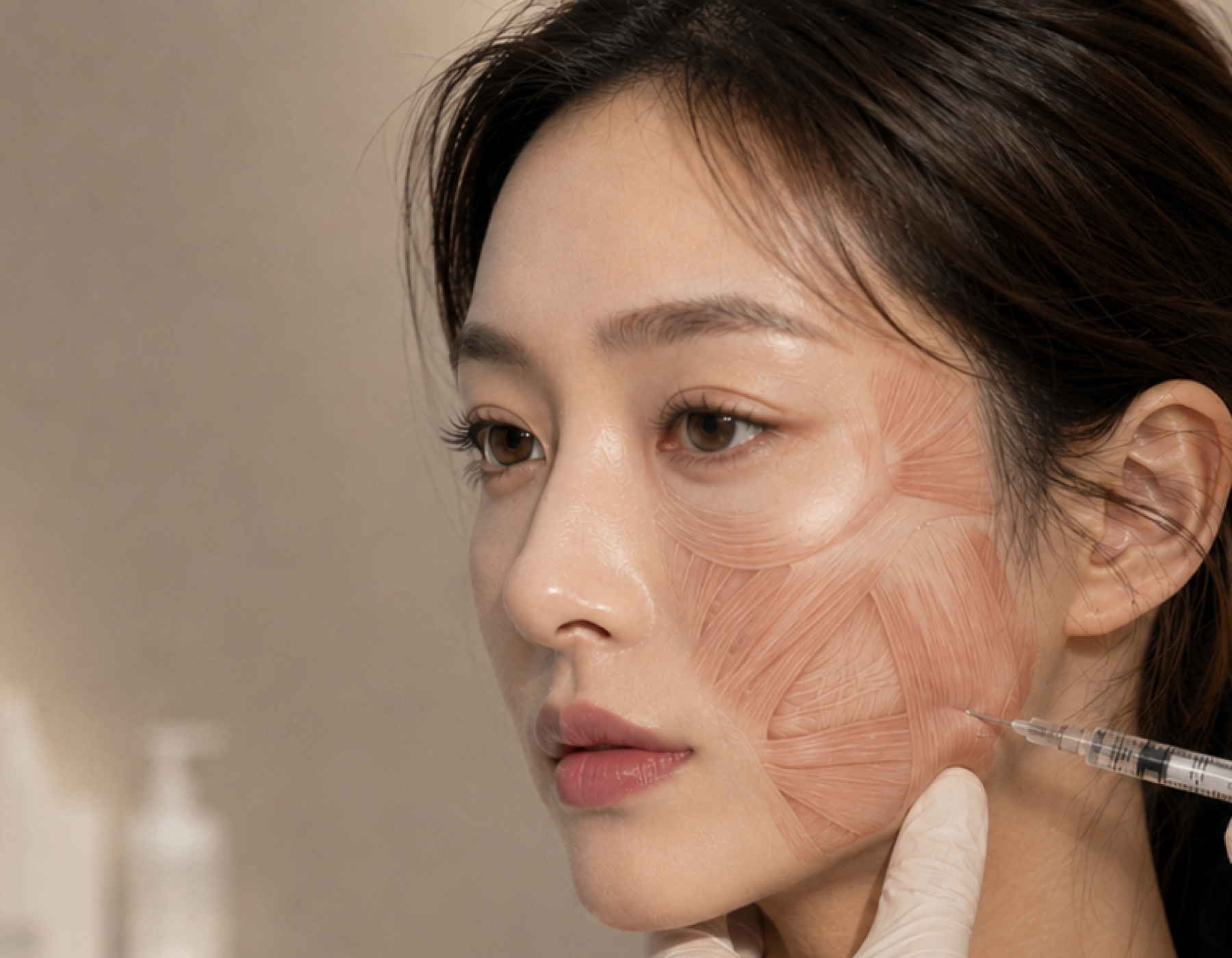 시술 전 표정 근육 확인