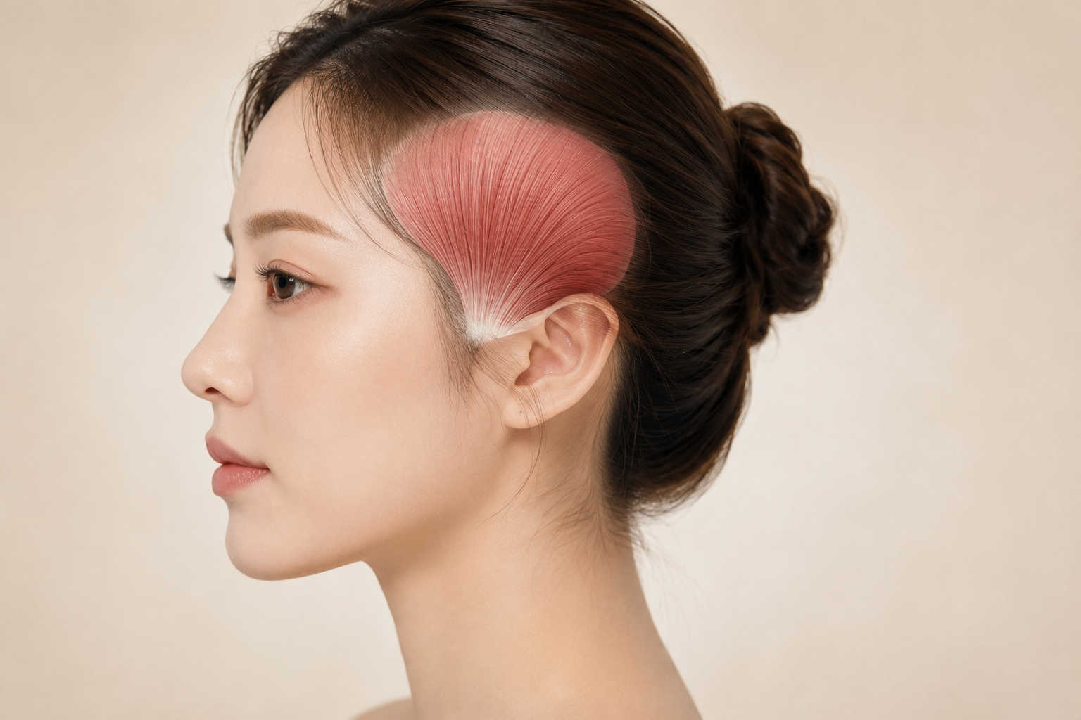 측두근 축소 작용